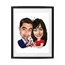 anniversary-caricature-photo-frame-gifts
